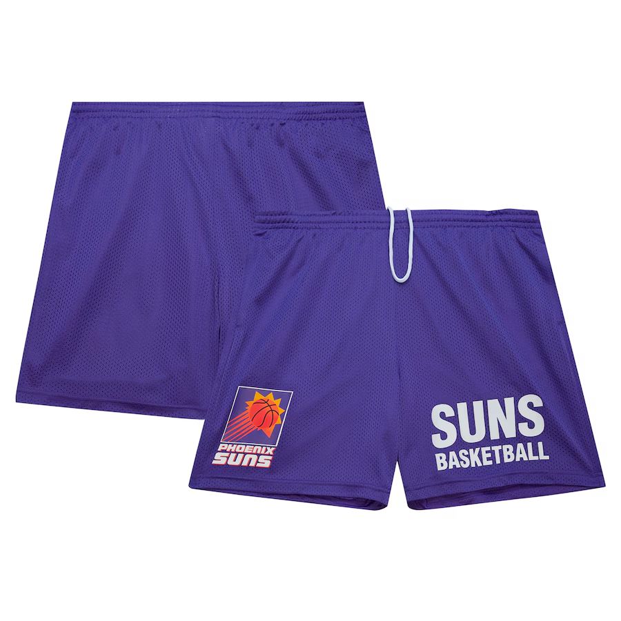 2025 Men NBA Phoenix Suns Purple Shorts-0